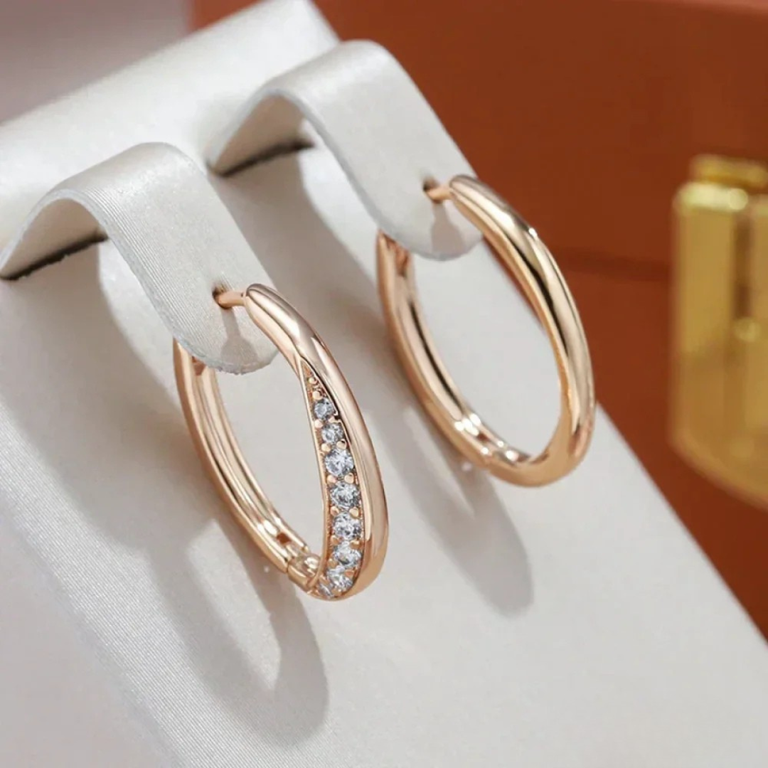 Chic Golden Hoop Earrings