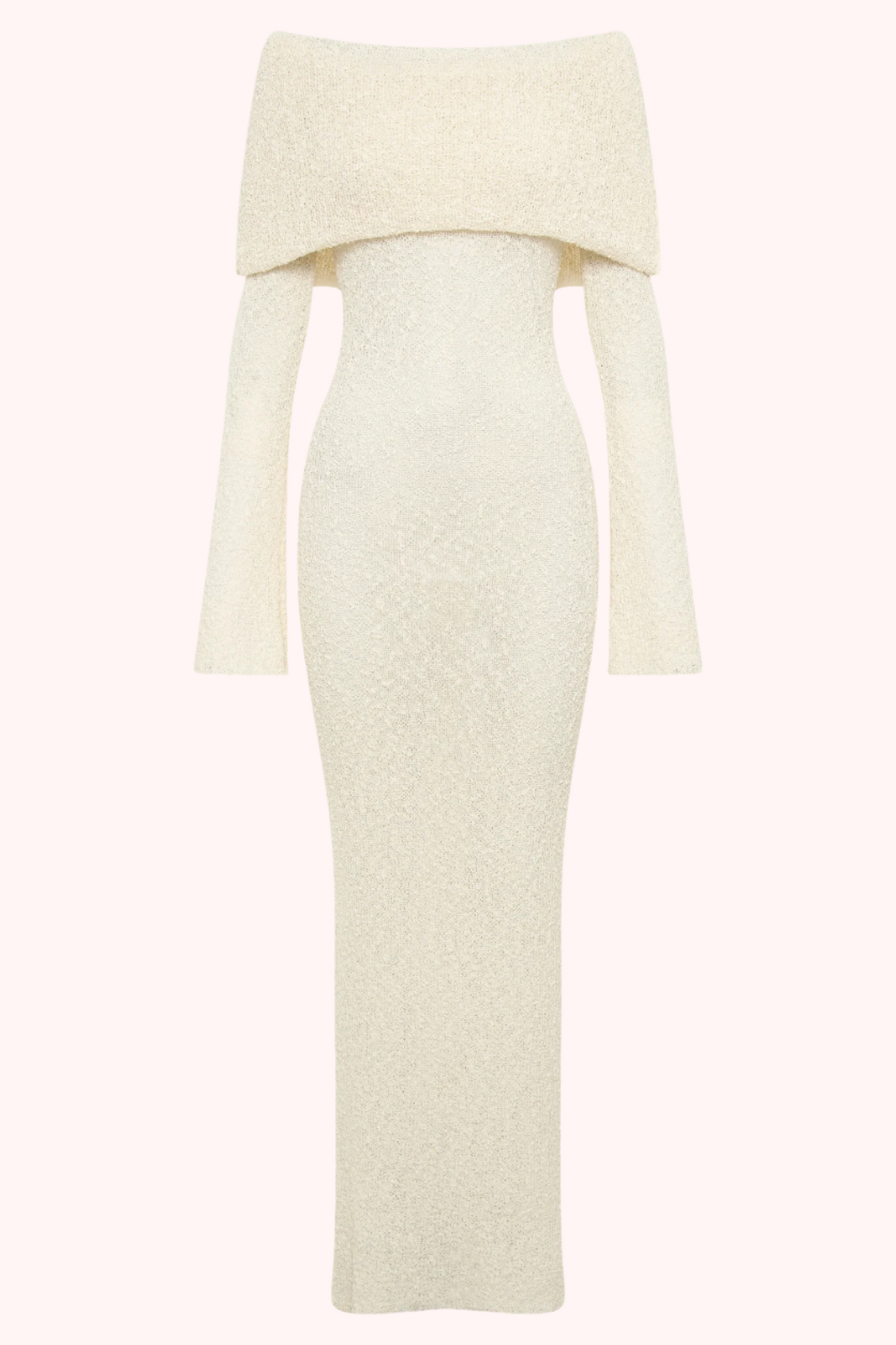 Marisol Off Shoulder Boucle Maxi Dress