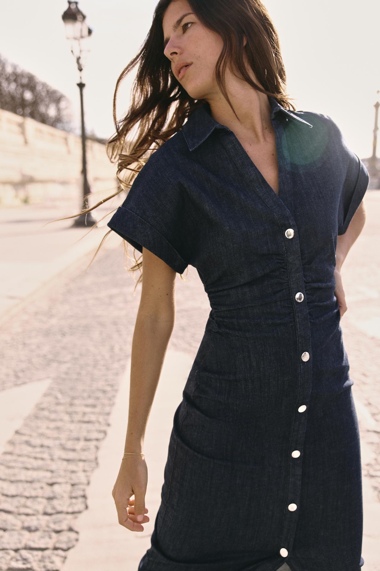 Sofia Denim Midi dress