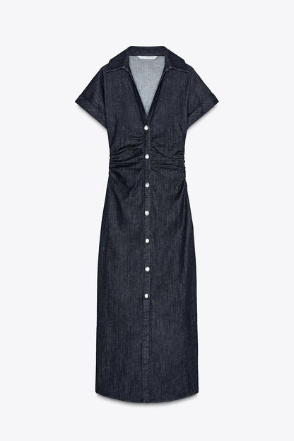 Sofia Denim Midi dress