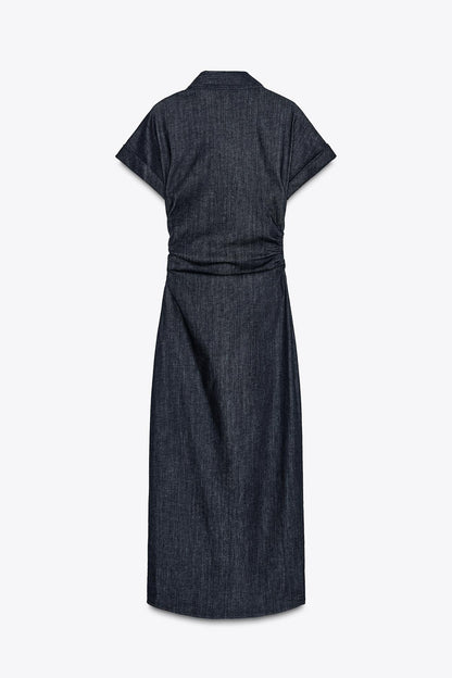 Sofia Denim Midi dress