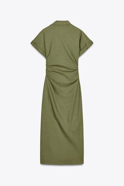 Sofia Denim Midi dress