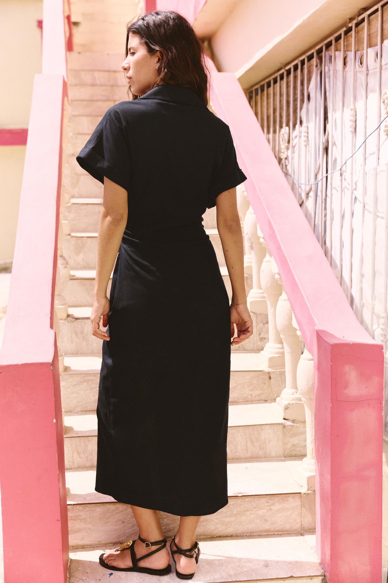 Sofia Denim Midi dress