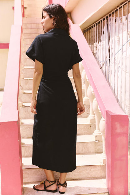 Sofia Denim Midi dress