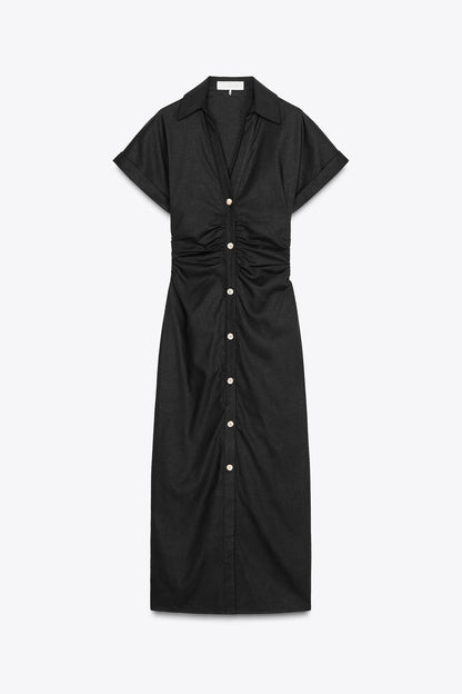 Sofia Denim Midi dress