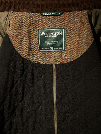 Stepp Jacket With Harris Tweed Details Green