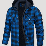 Checkered Flannel Jacket With Hood