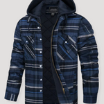 Checkered Flannel Jacket With Hood