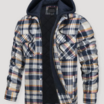 Checkered Flannel Jacket With Hood