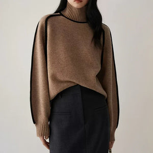 Aria Snug Wool Turtleneck Sweater