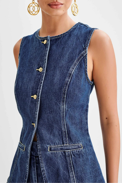 Anya Denim Top