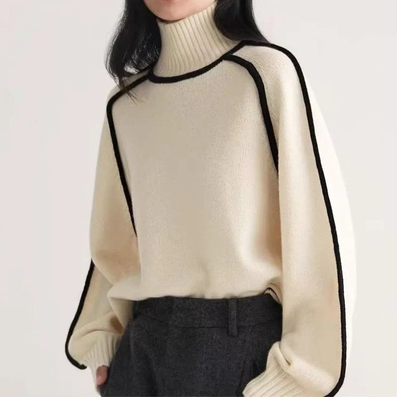 Aria Snug Wool Turtleneck Sweater