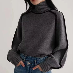 Aria Snug Wool Turtleneck Sweater