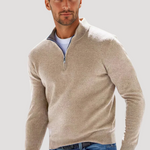 Cotton Half-Zip Sweater