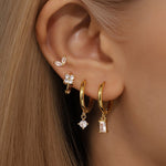 Aurora Hoops  Studs Earring Set