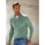 Cotton Half-Zip Sweater