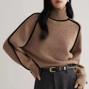 Aria Snug Wool Turtleneck Sweater