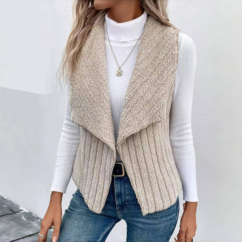 Casual Cardigan In Solid Color