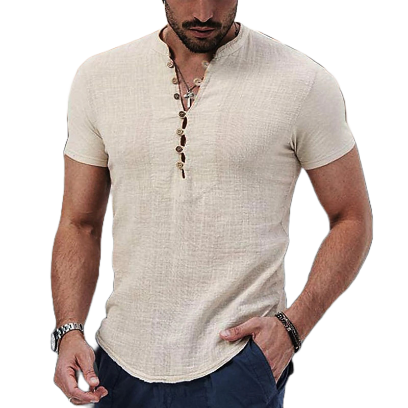 ENZO CONTI LUXE Linen-Blend Shirt