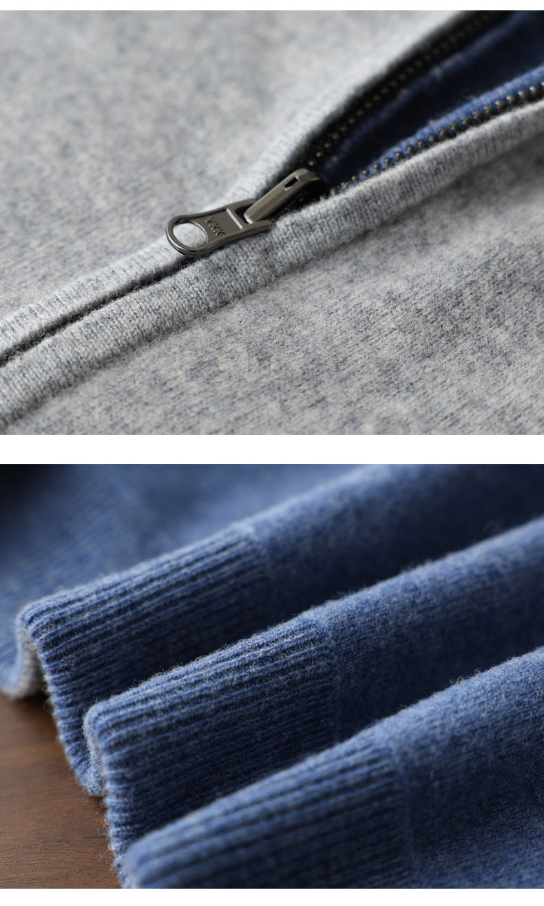 Ellington 100% Cashmere Zip Jacket