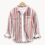 Sunset Stripe Harmony Linen Shirt