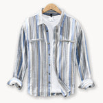 Sunset Stripe Harmony Linen Shirt