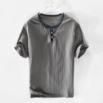 Marco Tosca Cotton Linen Short Sleeve Shirt