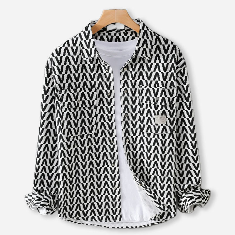 Chevron Charm Pure Cotton Shirt