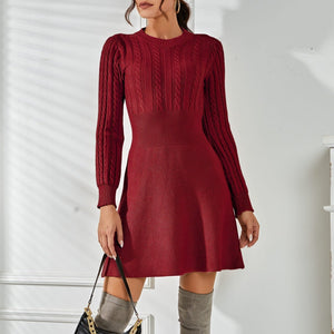 Long Sleeve Knitted Dresss