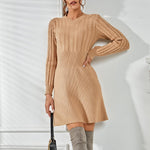 Long Sleeve Knitted Dresss