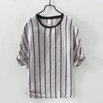 Vincent Steele Linen Striped Shirt