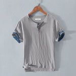 Toshiro Cotton Linen Short Sleeve Shirt