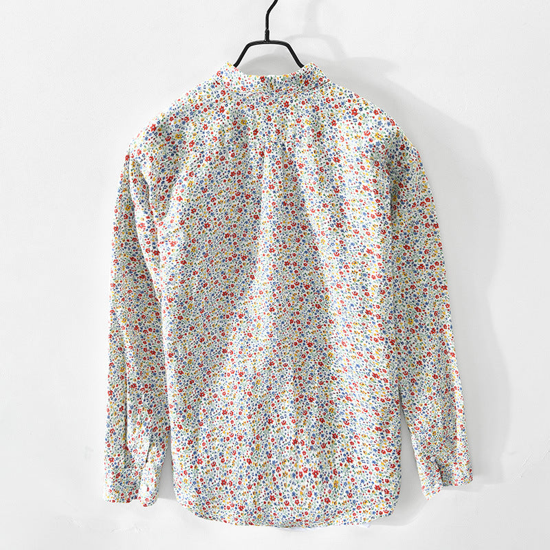 Oliver Romano Floral Linen Shirt