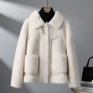 Lydia Merino Wool Sherpa Coat