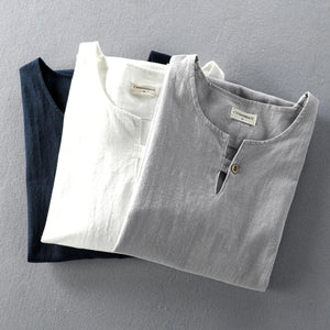 Riku Cotton Linen Short Sleeve Shirt