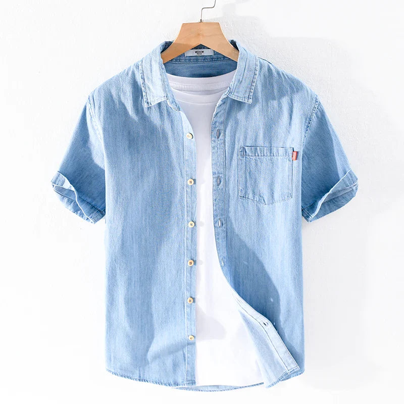 Alessandro Pietra 100% Cotton Denim Shirt