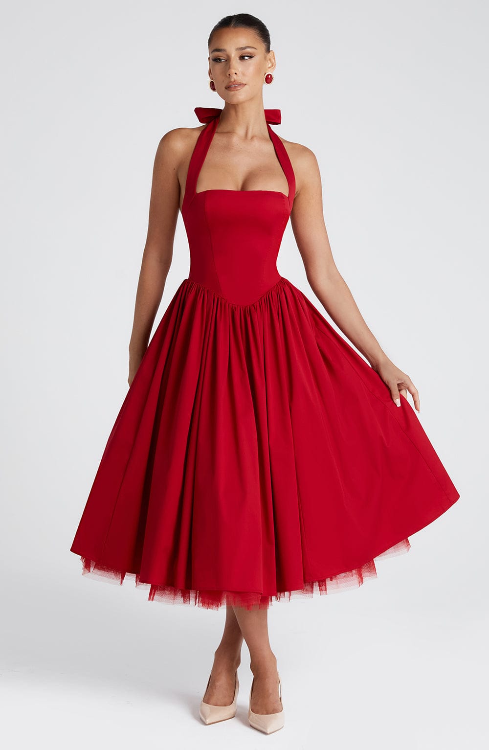 Elegant Allure Midi Dress