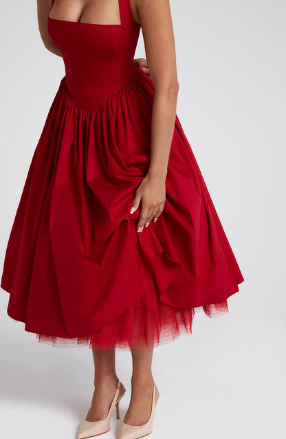 Elegant Allure Midi Dress