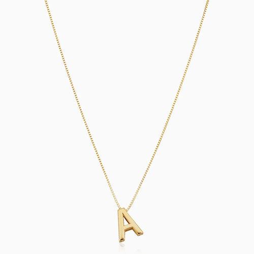 Love letter initial necklace