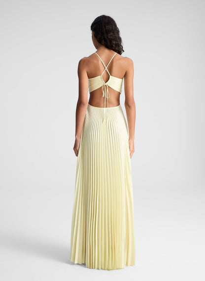 MONICA | HALTER MAXI DRESS
