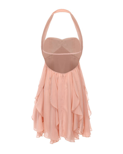 Caterina Floral Halter Dress