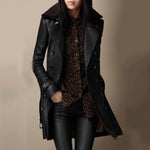 Elegant 3/4 Leather Jacket