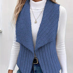 Casual Cardigan In Solid Color