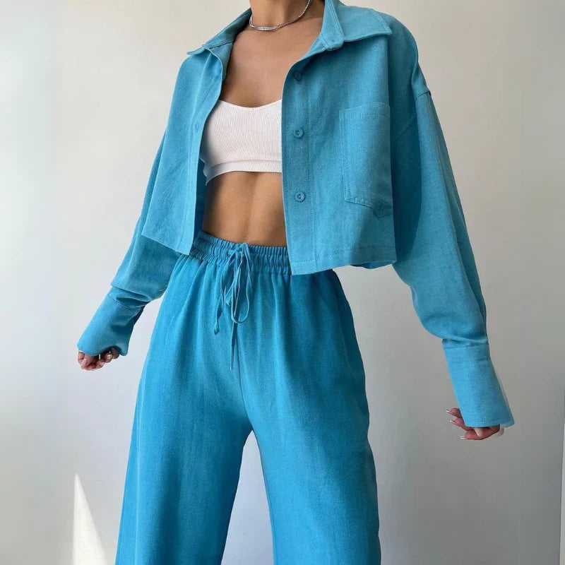 Eva Stein Luxe™ Cropped Sweater Set