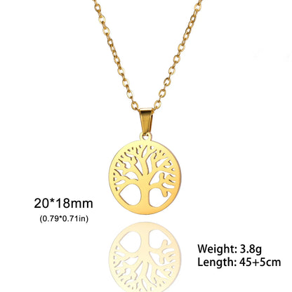 Golden Harmony Tree of Life Necklace