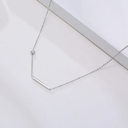 Radiant Sideways Cross Necklace