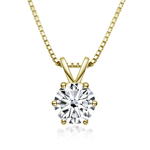 Elegant Moissanite Solitaire Necklace