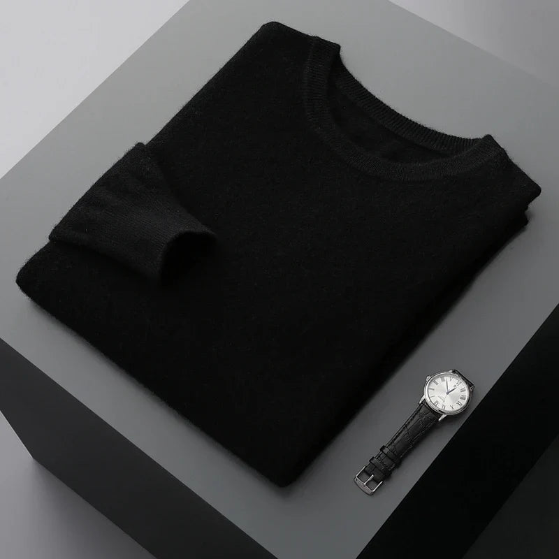 Langston Round Neck Wool Sweater