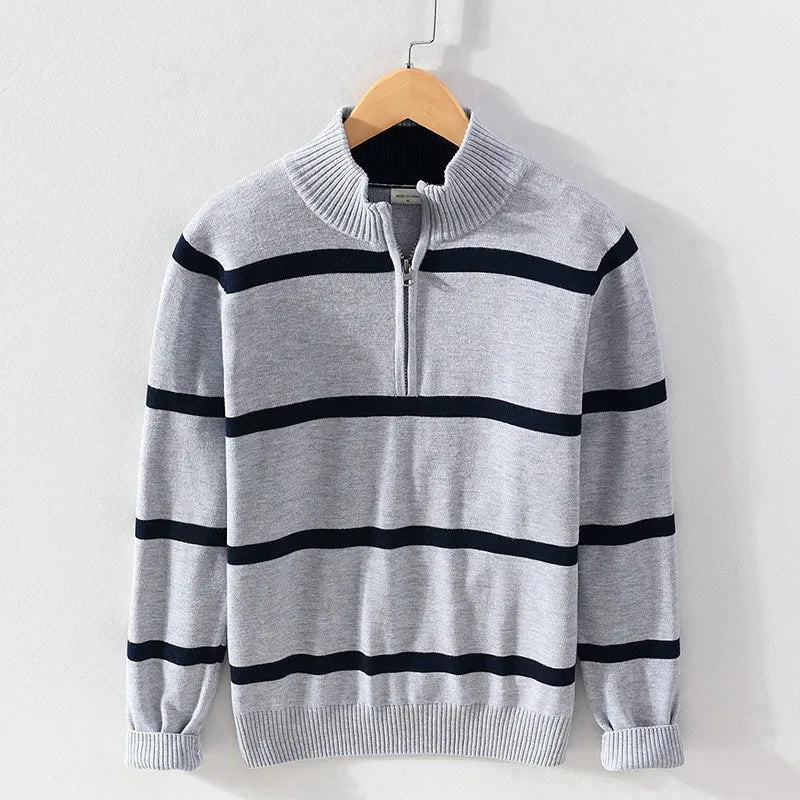 Stanton & Co. Striped Cotton Sweater