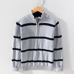 Stanton & Co. Striped Cotton Sweater